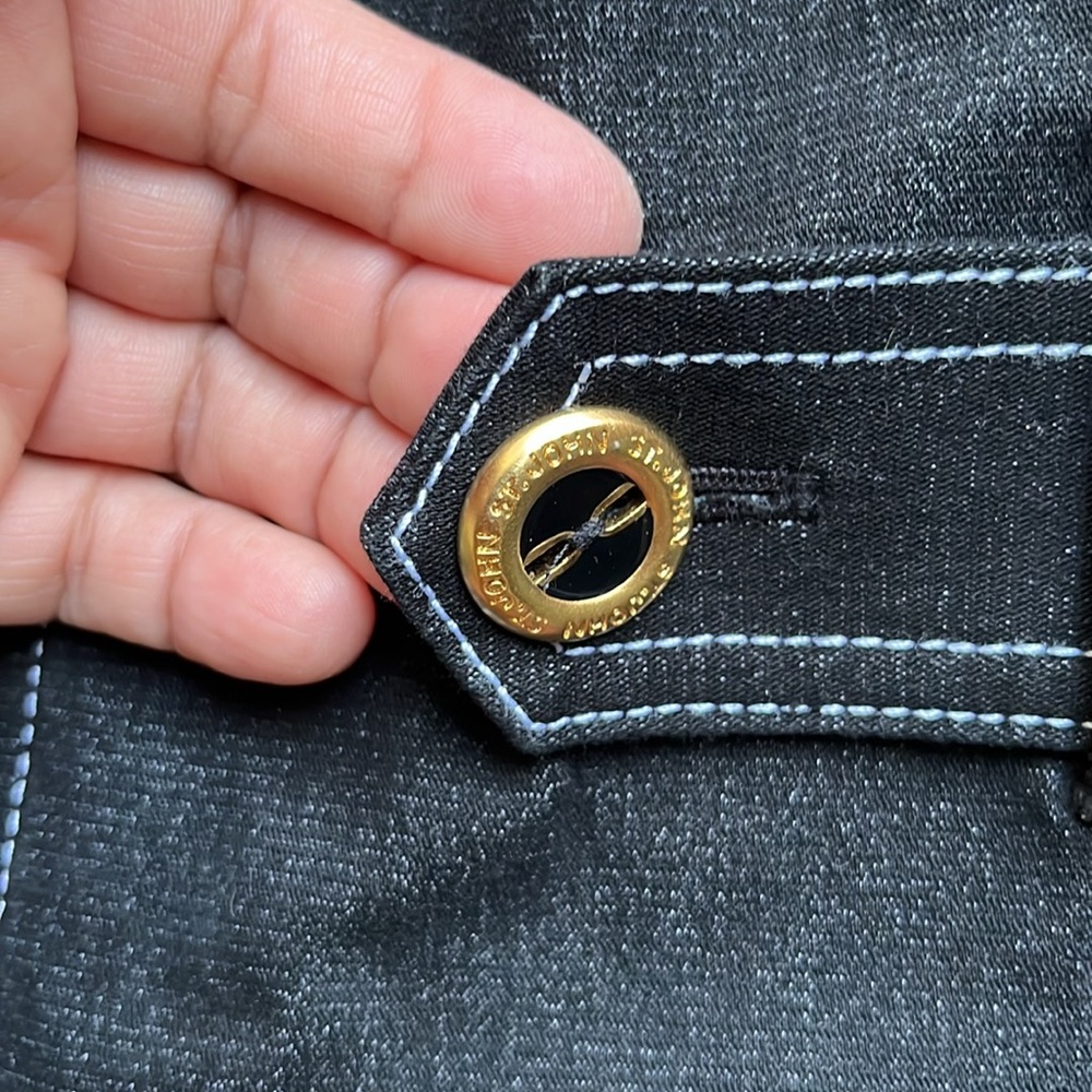 St. John Sport denim zip up - Picture 5 of 10